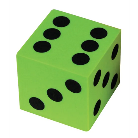 Dice:6 Face 40mm Dot Foam - Educational Vantage