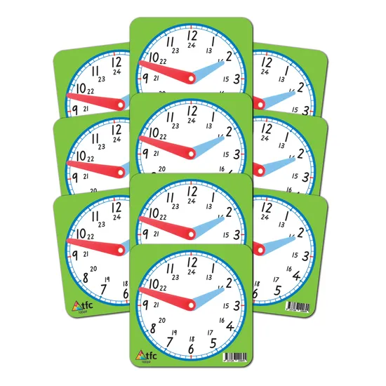 Clock Face Small 24hr 10p - Educational Vantage