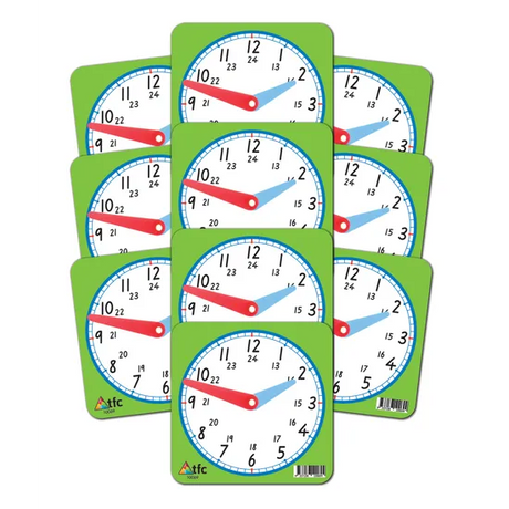 Clock Face Small 24hr 10p - Educational Vantage