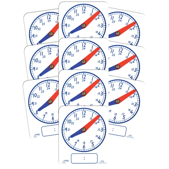 Clock Face Digi/Ana 24hrs 10p - Educational Vantage