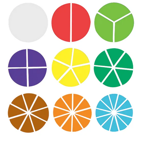 Fraction Circles Student 51 pc - Educational Vantage