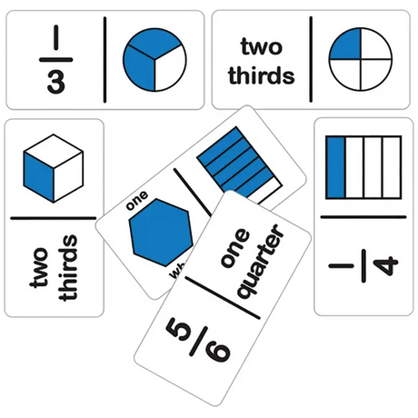Dominoes Fraction Simple A 28 pc - Educational Vantage