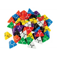 Dice: 4 Face Solid 50 Pieces - Educational Vantage