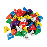 Dice: 4 Face Solid 50 Pieces - Educational Vantage
