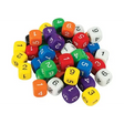 Dice: 6 Face Solid 1-6 50 Pieces - Educational Vantage