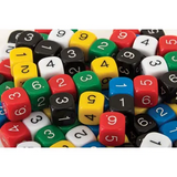 Dice: 6 Face Solid 1-6 50 Pieces - Educational Vantage