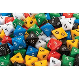 Dice: 8 Face Solid 50p - Educational Vantage