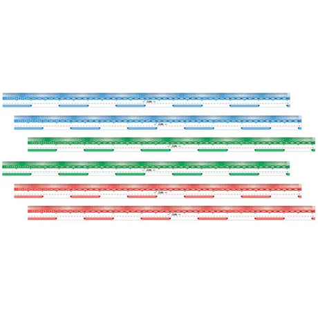 Transparent Metre Ruler 6 pc - Educational Vantage
