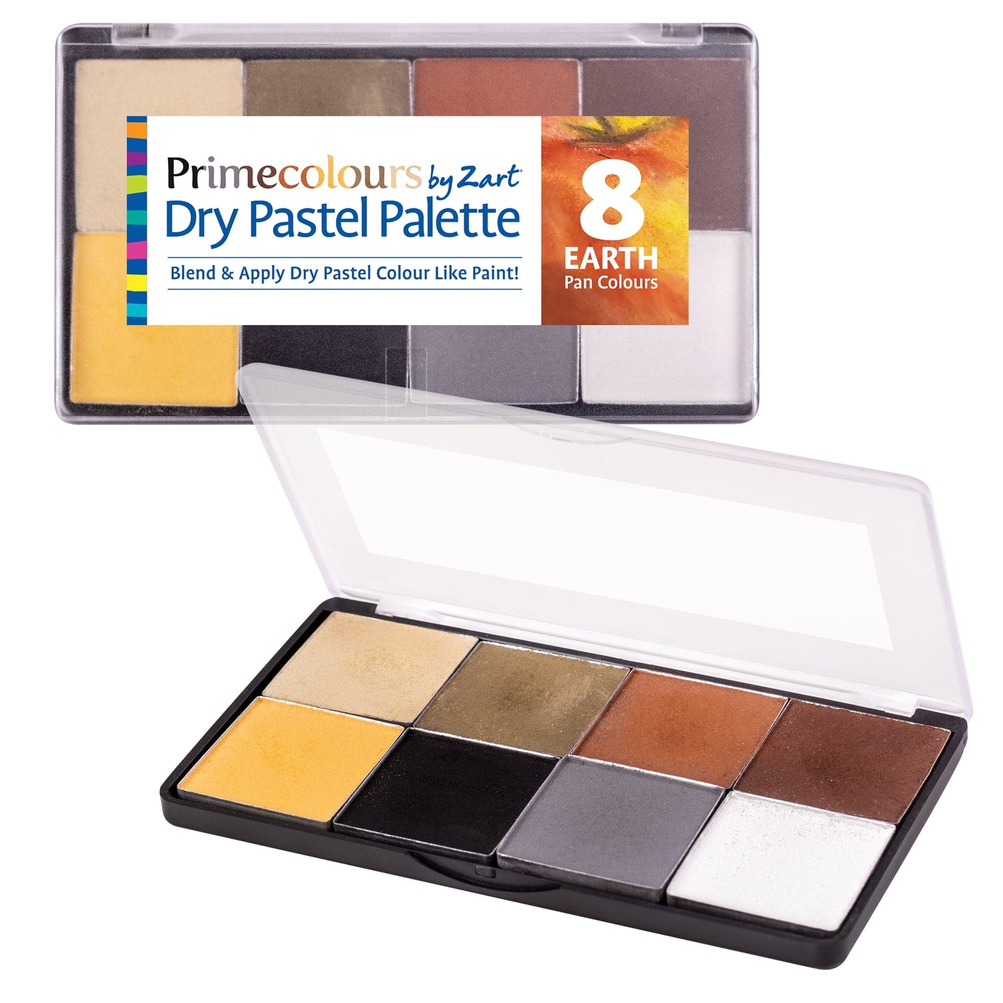 Pastels Palettes by Zart Earth Tones Pack of 8 | Educational Vantage