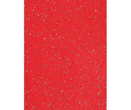 Felt Sheets Glitter Christmas A4 Pack of 10 - Educational Vantage