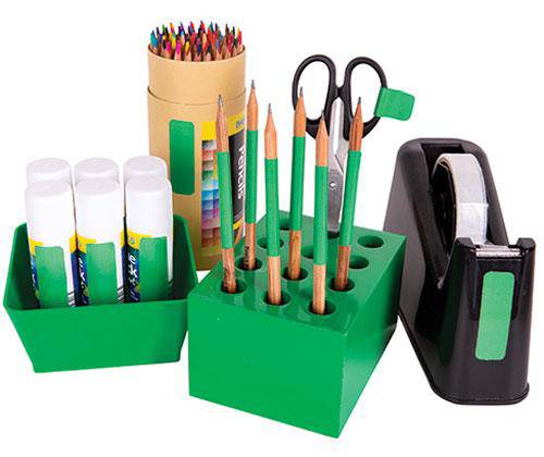 ColourSorts Classroom Organisers by Zart: Scissor & Brush Storage Block - Educational Vantage