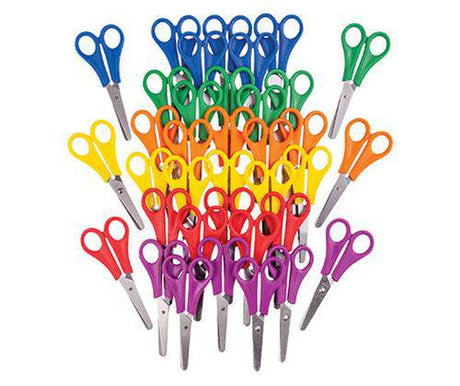 ColourSorts Classroom Organisers: Coloured Junior Scissors by Zart Pack of 36 - Educational Vantage